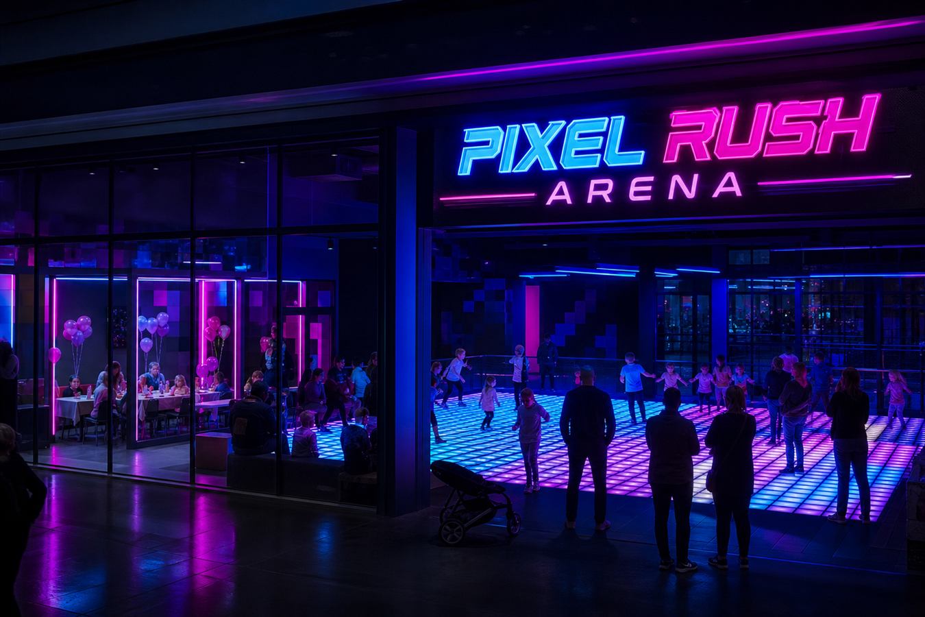 Franczyza rozrywka Polska — Pixel Rush Arena Duo