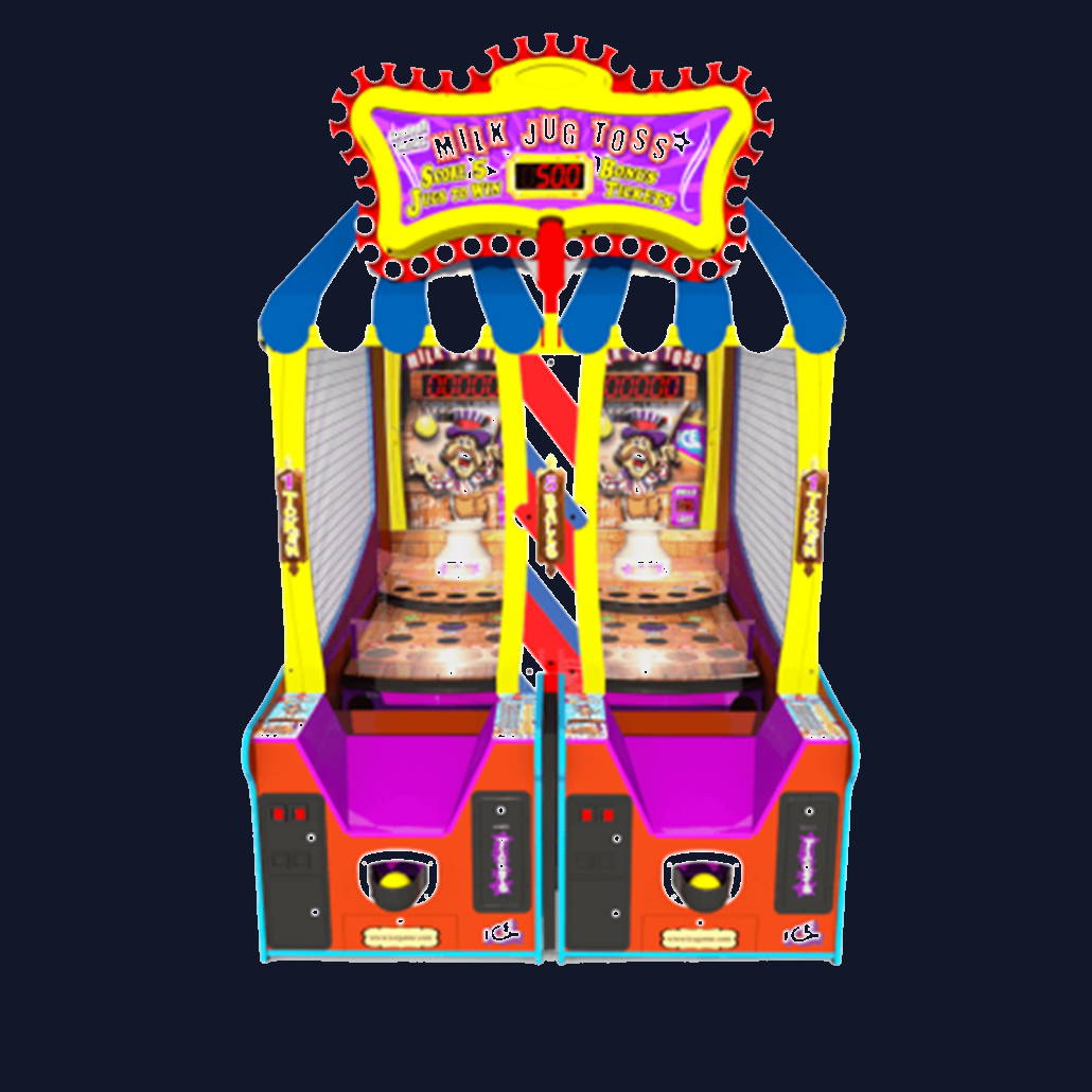 milk jug toss - automat redemption, sprzedaż i wynajem Pixel Rush