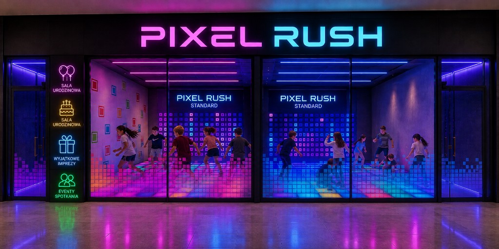 Pixel Rush — witryna: sale urodzinowe i Pixel Rush STANDARD